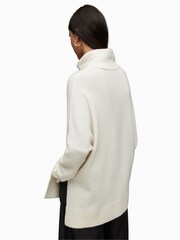 AllSaints White Lock Roll Neck Jumper - Image 2 of 8