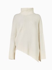 AllSaints White Lock Roll Neck Jumper - Image 8 of 8