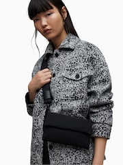 AllSaints Black Nylon Ezra Bag - Image 1 of 8