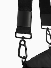 AllSaints Black Nylon Ezra Bag - Image 8 of 8