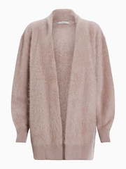 AllSaints Pink Tessa Cashmere Cardigan - Image 7 of 7