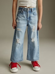 Blue Denim Wide Leg Jeans (3-16yrs) - Image 2 of 7