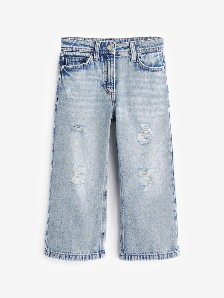 Blue Denim Wide Leg Jeans (3-16yrs) - Image 5 of 7