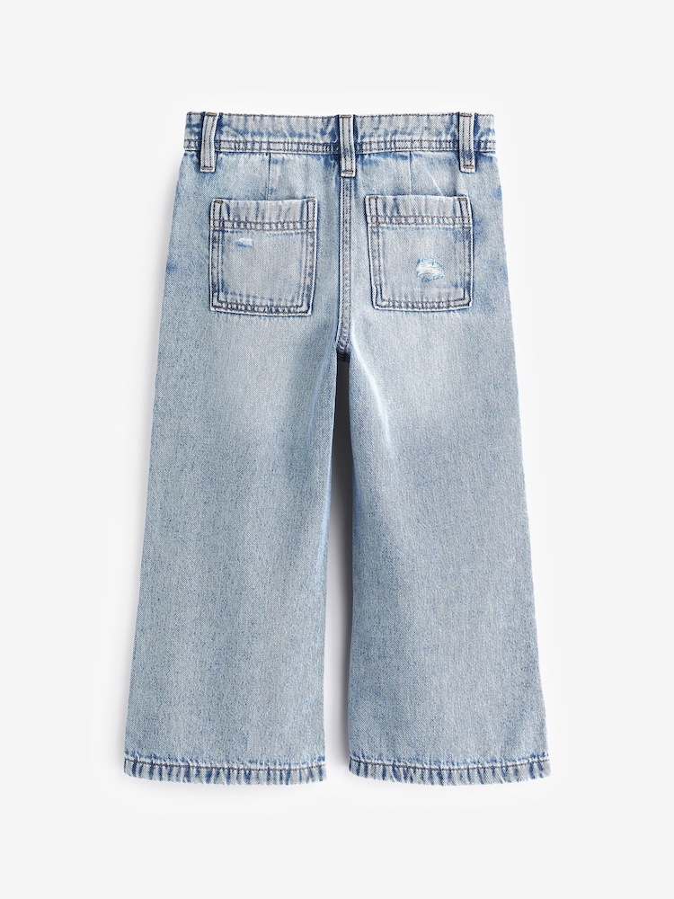 Blue Denim Wide Leg Jeans (3-16yrs) - Image 6 of 7
