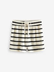 Monochrome Stripe Crochet Short Set - Image 9 of 10
