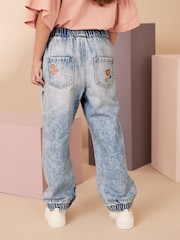 Denim Lightwash Embellished Joggers (3-16yrs) - Image 3 of 9