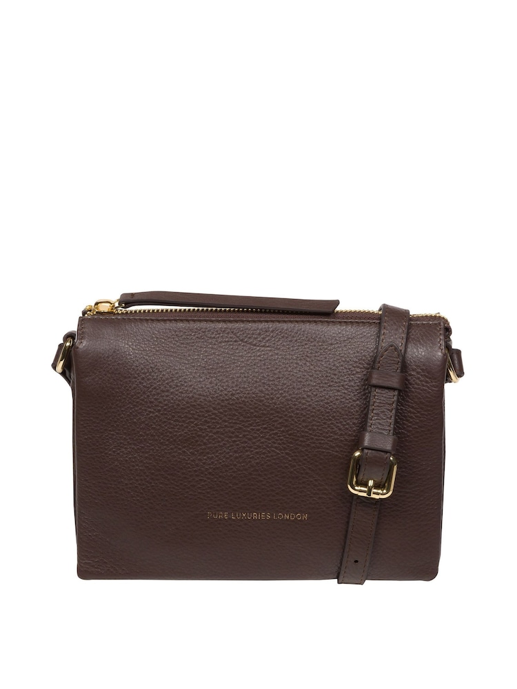 Pure Luxuries London Niki Nappa Leather Cross-Body Bag - Image 1 of 7