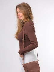Pure Luxuries London Niki Nappa Leather Cross-Body Bag - Image 1 of 6