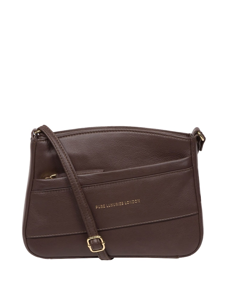 Pure Luxuries London Helena Nappa Leather Cross-Body Bag - Image 1 of 6 Pure Luxuries London Helena Nappa Leather Cross-Body Bag - Image 1 of 6