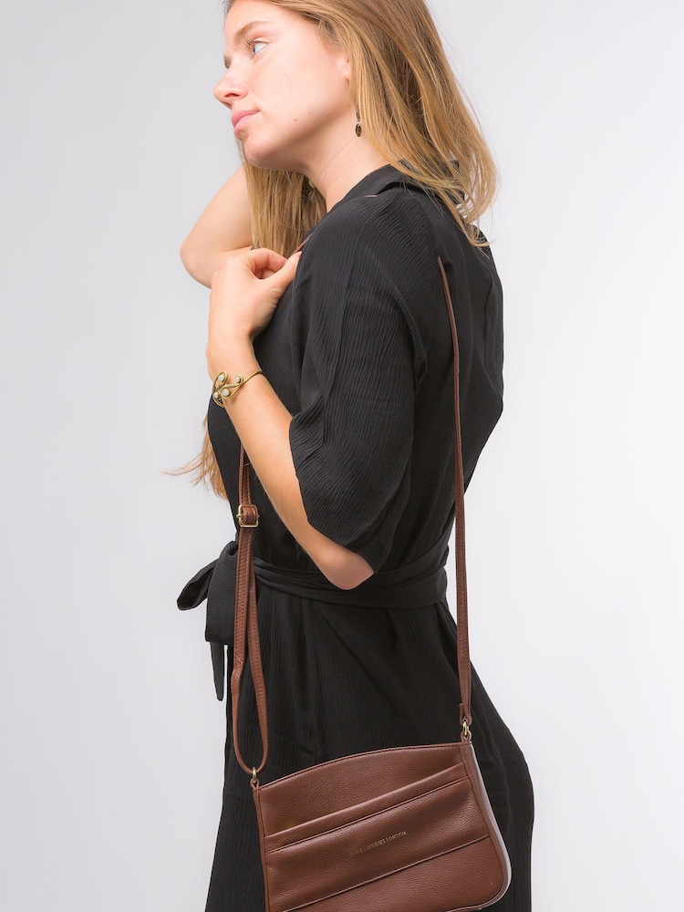 Pure Luxuries London Helena Nappa Leather Cross-Body Bag - Image 1 of 6