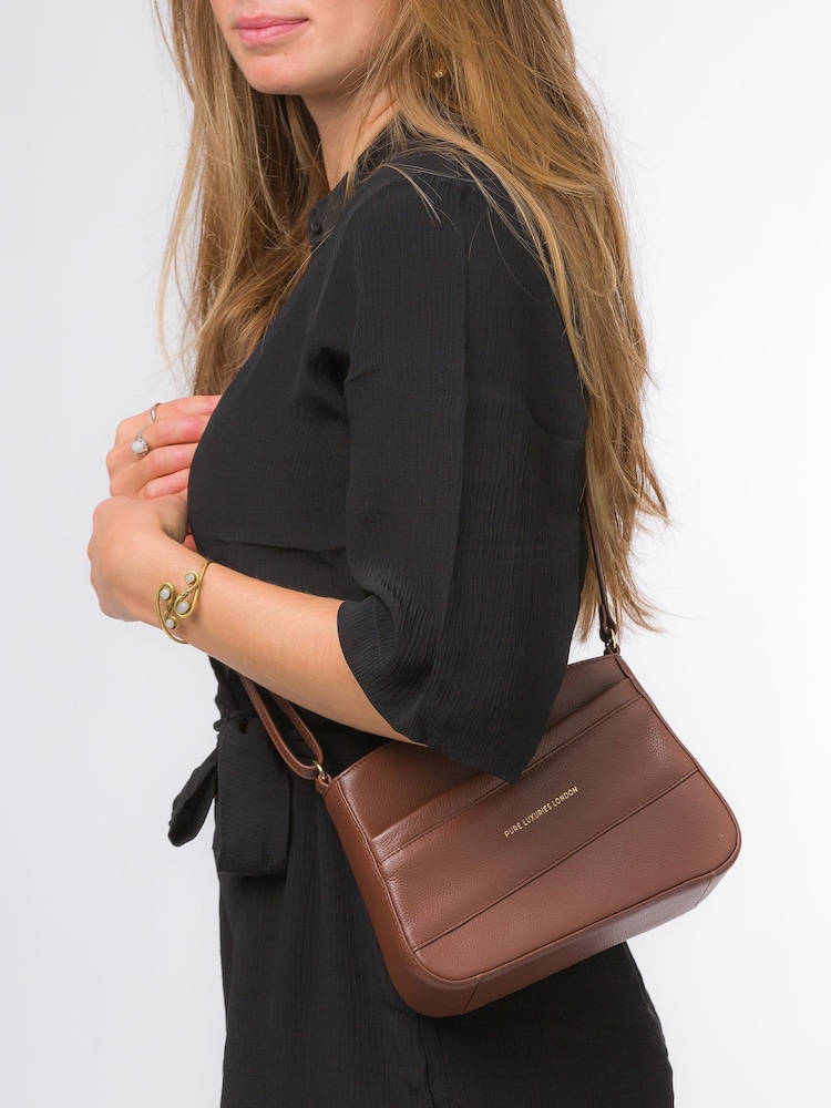 Pure Luxuries London Helena Nappa Leather Cross-Body Bag - Image 2 of 6 Pure Luxuries London Helena Nappa Leather Cross-Body Bag - Image 2 of 6