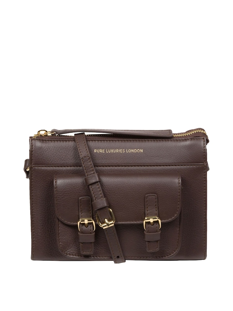 Pure Luxuries London Monica Nappa Leather Cross-Body Bag - Image 1 of 7