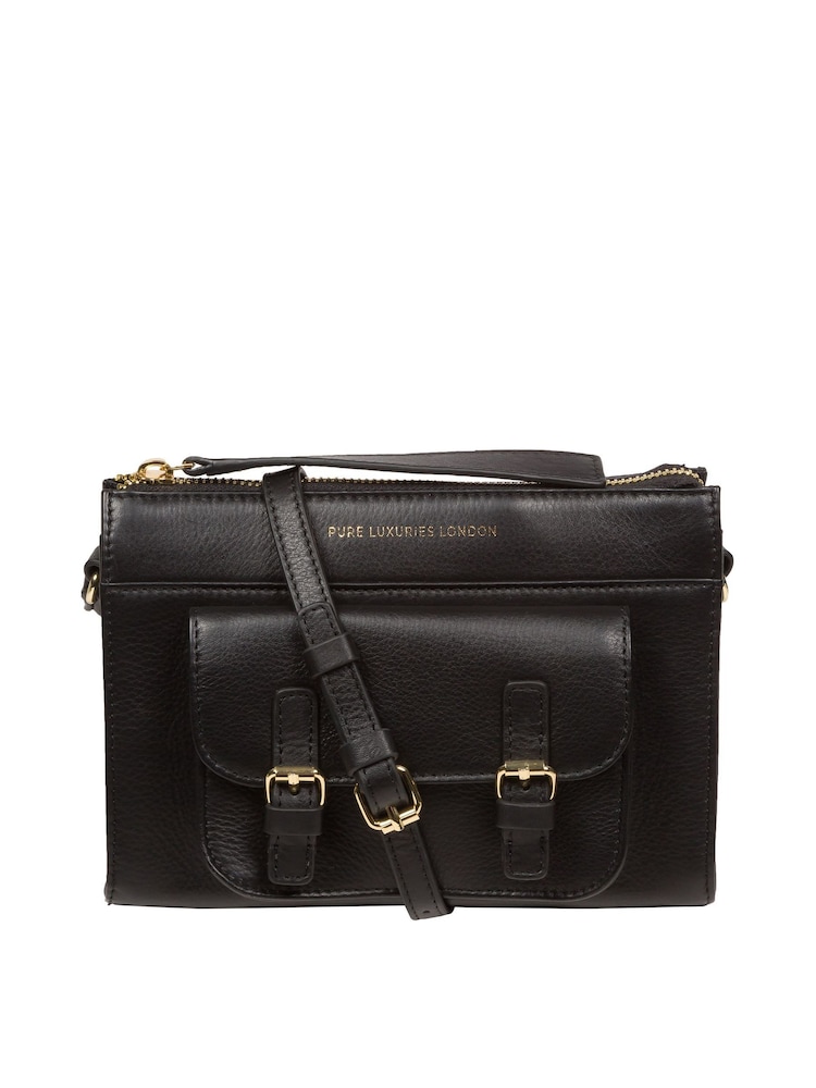 Pure Luxuries London Monica Nappa Leather Cross-Body Bag - Image 1 of 7