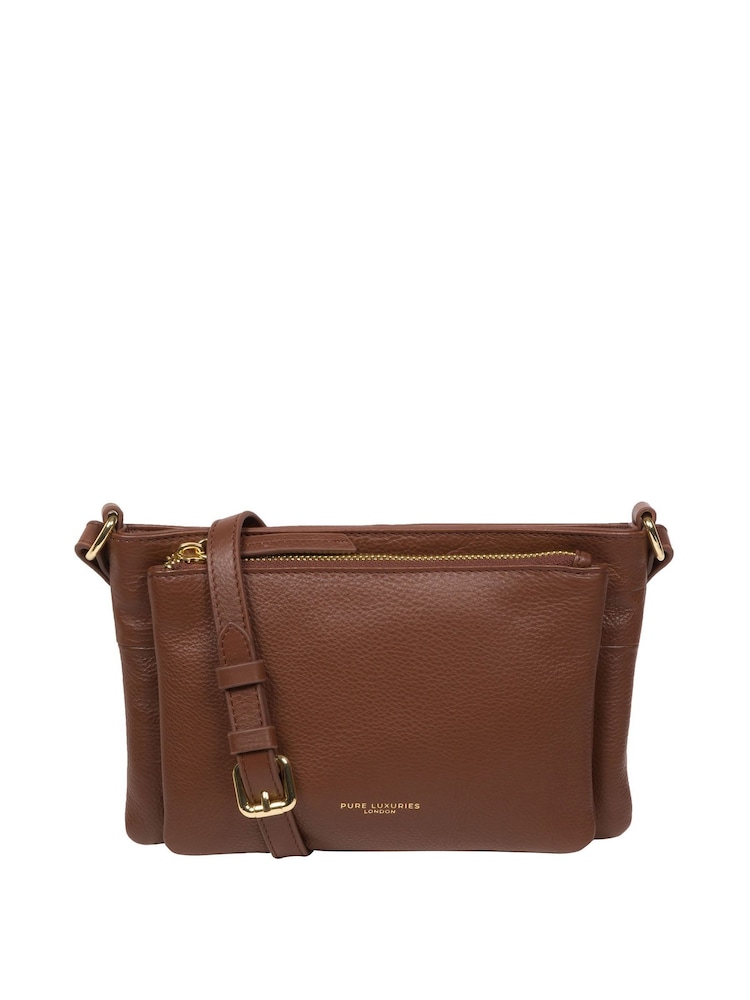 Pure Luxuries London Jess Nappa Leather Cross-Body Bag - Image 1 of 7