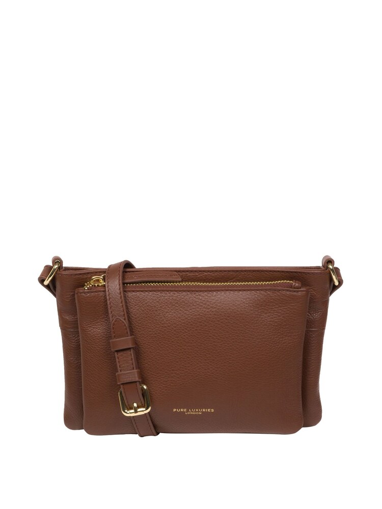 Pure Luxuries London Jess Nappa Leather Cross-Body Bag - Image 1 of 7 Pure Luxuries London Jess Nappa Leather Cross-Body Bag - Image 1 of 7