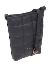 Pure Luxuries London Elouise Nappa Leather Cross-Body Phone Brown Bag - Image 5 of 6