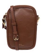 Pure Luxuries London Alaina Nappa Leather Cross-Body Phone Bag - Image 1 of 8