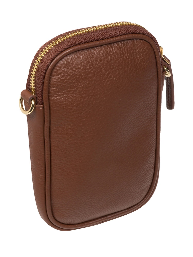 Pure Luxuries London Alaina Nappa Leather Cross-Body Phone Bag - Image 2 of 8