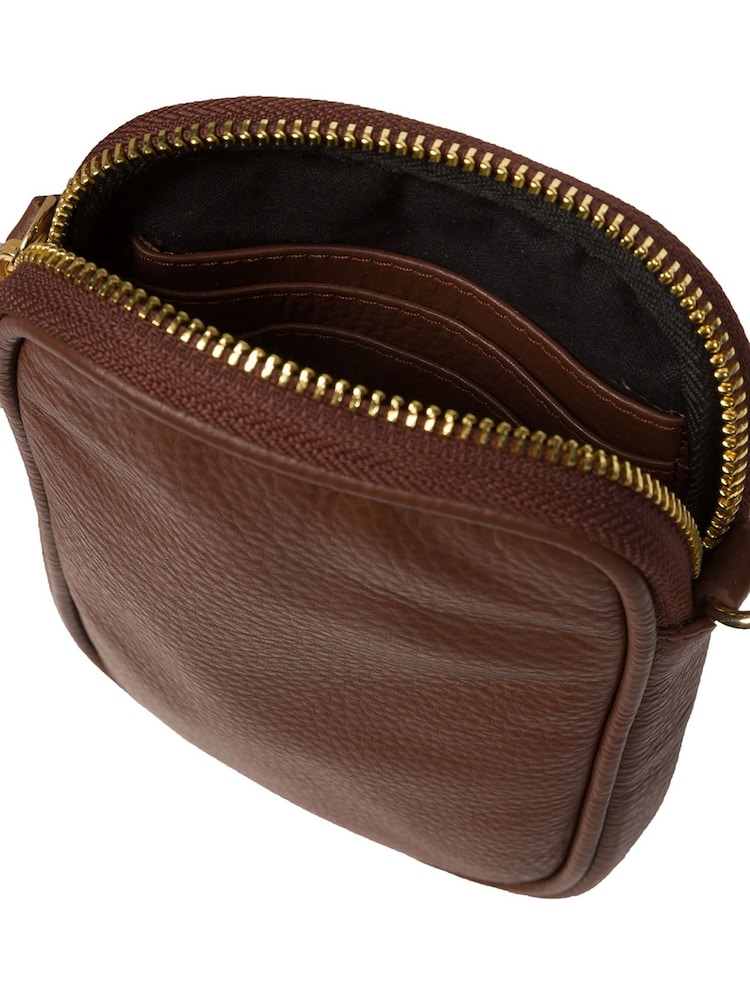 Pure Luxuries London Alaina Nappa Leather Cross-Body Phone Bag - Image 4 of 8