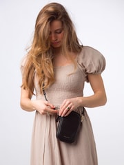 Pure Luxuries London Alaina Nappa Leather Cross-Body Phone Bag - Image 1 of 8