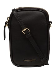 Pure Luxuries London Alaina Nappa Leather Cross-Body Phone Bag - Image 4 of 8