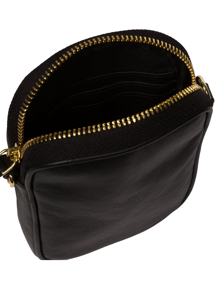 Pure Luxuries London Alaina Nappa Leather Cross-Body Phone Bag - Image 8 of 8