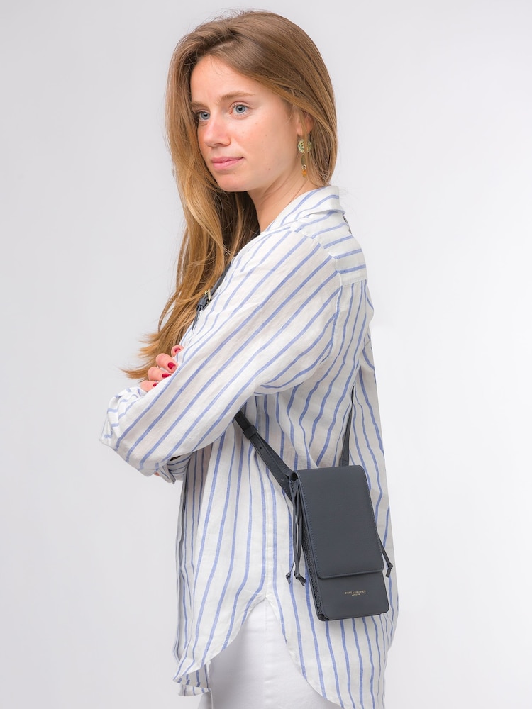 Pure Luxuries London Audrey Nappa Leather Cross-Body Phone Bag - Image 1 of 1