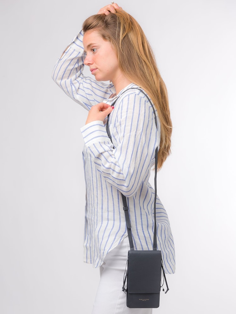 Pure Luxuries London Audrey Nappa Leather Cross-Body Phone Bag - Image 2 of 6