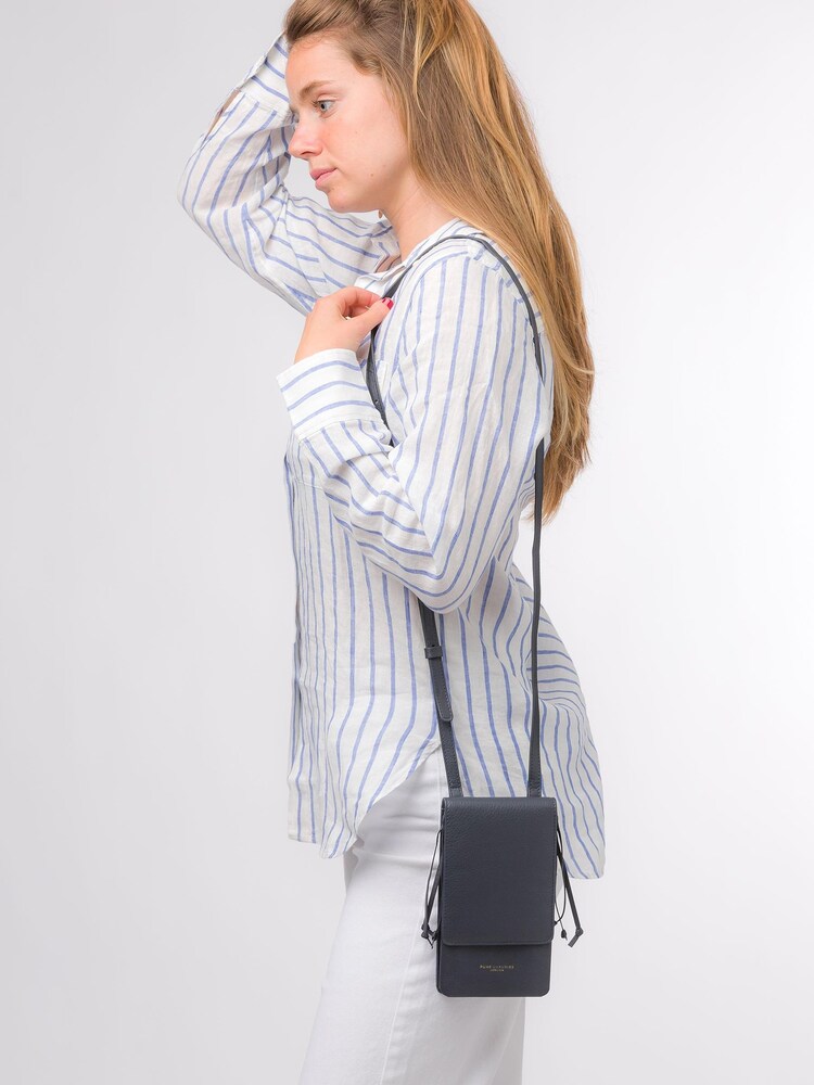 Pure Luxuries London Audrey Nappa Leather Cross-Body Phone Bag - Image 6 of 6