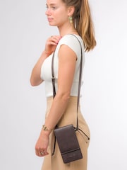 Pure Luxuries London Audrey Nappa Leather Cross-Body Phone Bag - Image 2 of 6