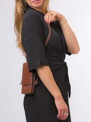 Pure Luxuries London Audrey Nappa Leather Cross-Body Phone Bag - Image 2 of 6