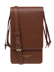 Pure Luxuries London Audrey Nappa Leather Cross-Body Phone Bag - Image 1 of 1