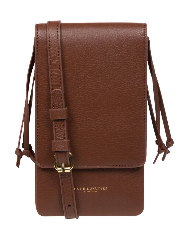 Pure Luxuries London Audrey Nappa Leather Cross-Body Phone Bag - Image 1 of 1
