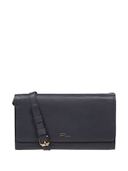 Pure Luxuries London Saffron Nappa Leather Cross-Body Clutch Bag - Image 1 of 7