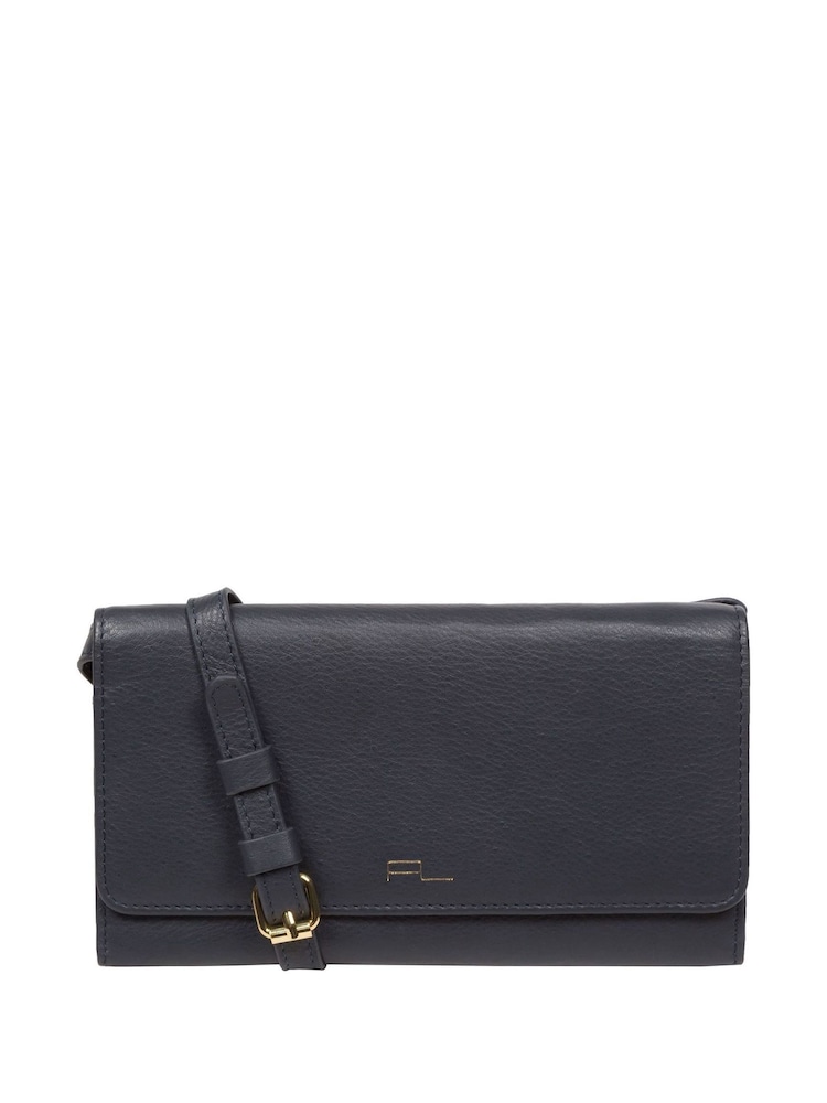 Pure Luxuries London Saffron Nappa Leather Cross-Body Clutch Bag - Image 1 of 7