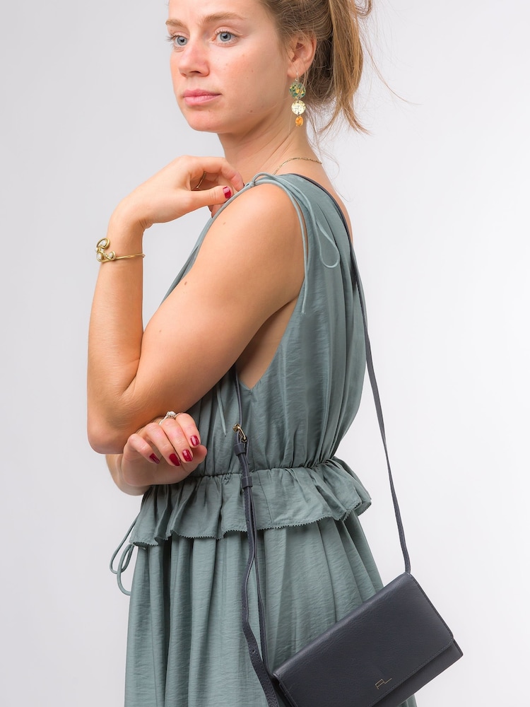 Pure Luxuries London Saffron Nappa Leather Cross-Body Clutch Bag - Image 2 of 7