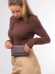 Pure Luxuries London Saffron Nappa Leather Cross-Body Clutch Bag - Image 2 of 7
