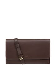 Pure Luxuries London Saffron Nappa Leather Cross-Body Clutch Bag - Image 4 of 7