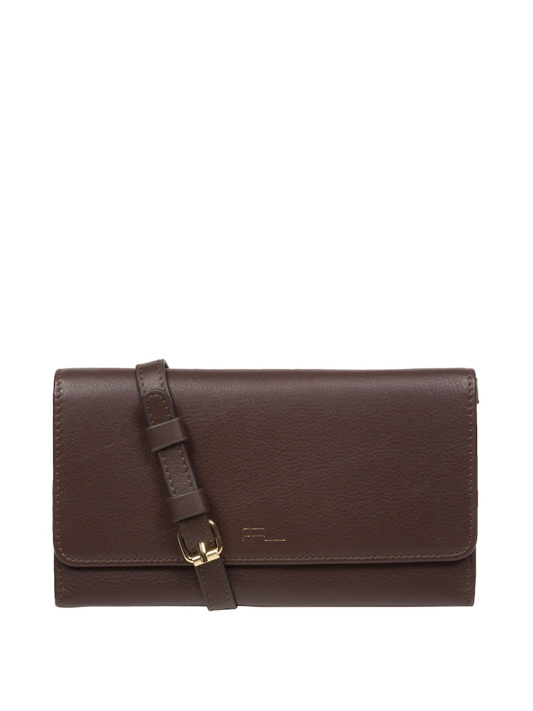 Pure Luxuries London Saffron Nappa Leather Cross-Body Clutch Bag - Image 4 of 7