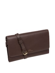 Pure Luxuries London Saffron Nappa Leather Cross-Body Clutch Bag - Image 6 of 7