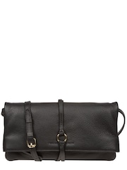 Schwarz - Pure Luxuries London Selene Umhänge-Clutch aus Nappaleder - Bild 1 von 6
