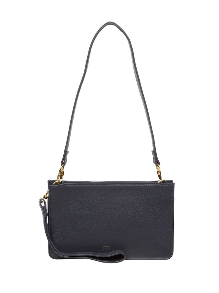 Pure Luxuries London Layla Nappa Leather Grab Clutch Bag - Image 1 of 7