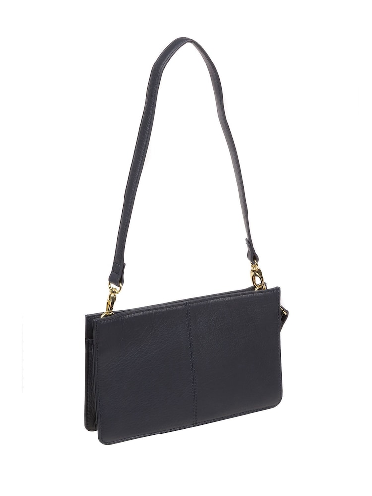Pure Luxuries London Layla Nappa Leather Grab Clutch Bag - Image 2 of 7