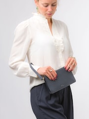 Pure Luxuries London Layla Nappa Leather Grab Clutch Bag - Image 6 of 7