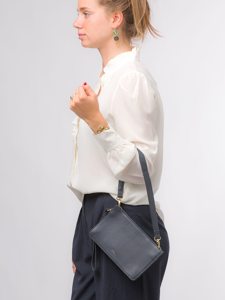 Pure Luxuries London Layla Nappa Leather Grab Clutch Bag - Image 7 of 7