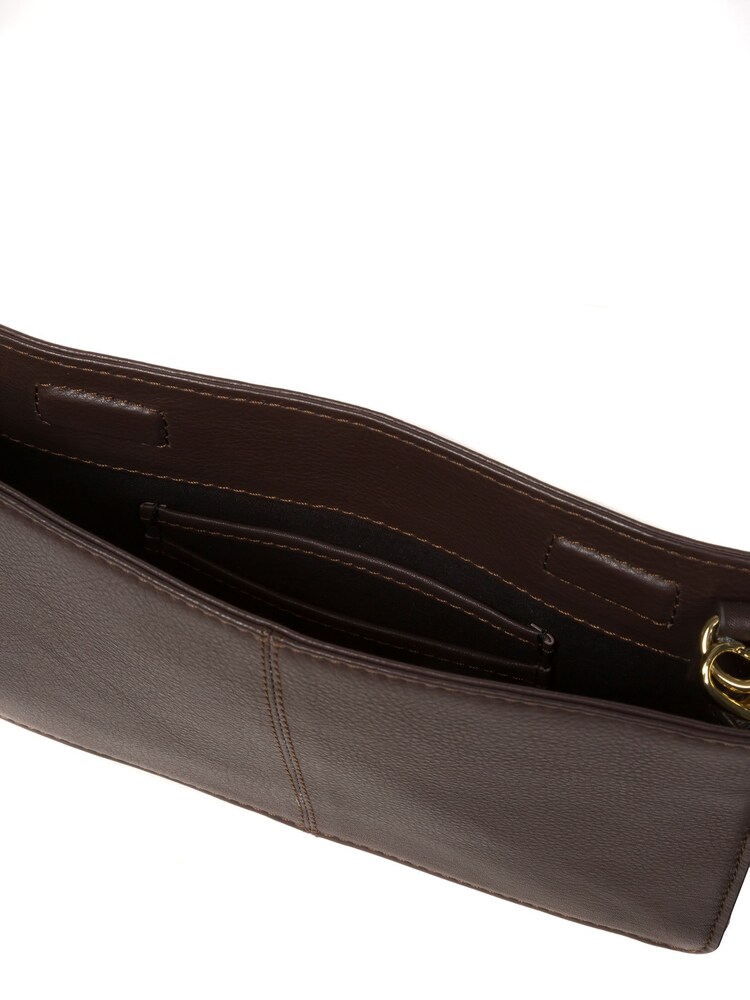 Pure Luxuries London Layla Nappa Leather Grab Clutch Bag - Image 4 of 5