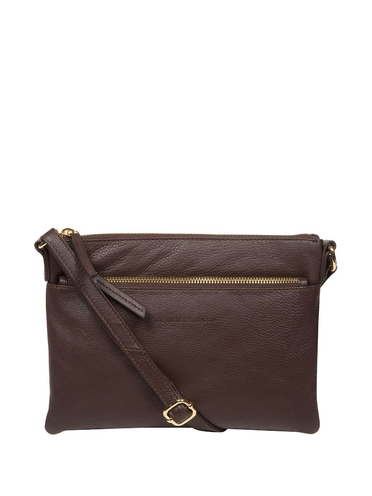 Pure Luxuries London Hannah Nappa Leather Cross-Body Bag - Image 1 of 7
