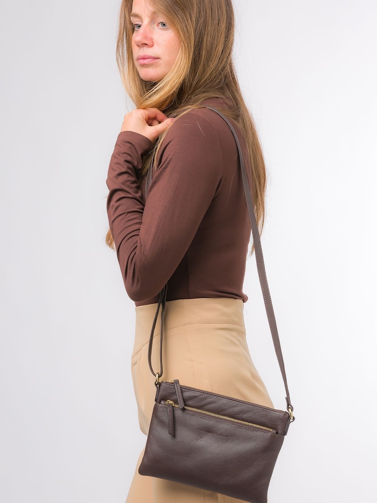Pure Luxuries London Hannah Nappa Leather Cross-Body Bag - Image 2 of 7