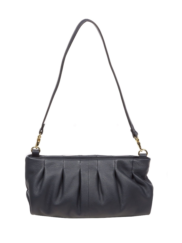 Pure Luxuries London Victoria Nappa Leather Grab Clutch Bag - Image 1 of 8