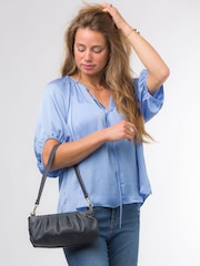 Pure Luxuries London Victoria Nappa Leather Grab Clutch Bag - Image 6 of 8
